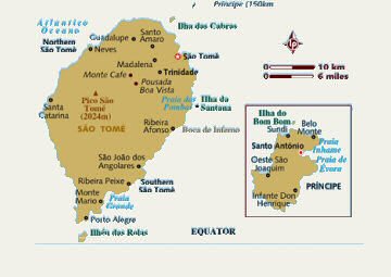  Mapa de São Tomé e Príncipe